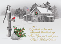 Serene Thanks Holiday Cards