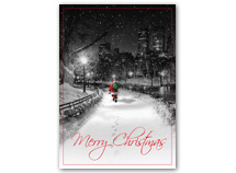 Midnight Santa Christmas Cards