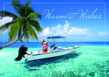 Seaside Santa Holiday Cards