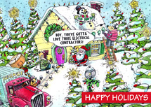 Electric Wishes Contractor & Builder Holiday Cards