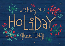 Woodcut Greetings Holiday Cards