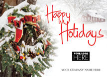 Snowy Delight Holiday Logo Cards