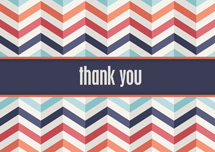 Zig Zag Thanks Thank You Cards
